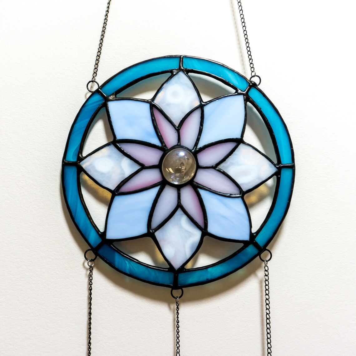Dreamcatcher Stained Glass Wall Decor Wall Hanging Suncatcher Etsy