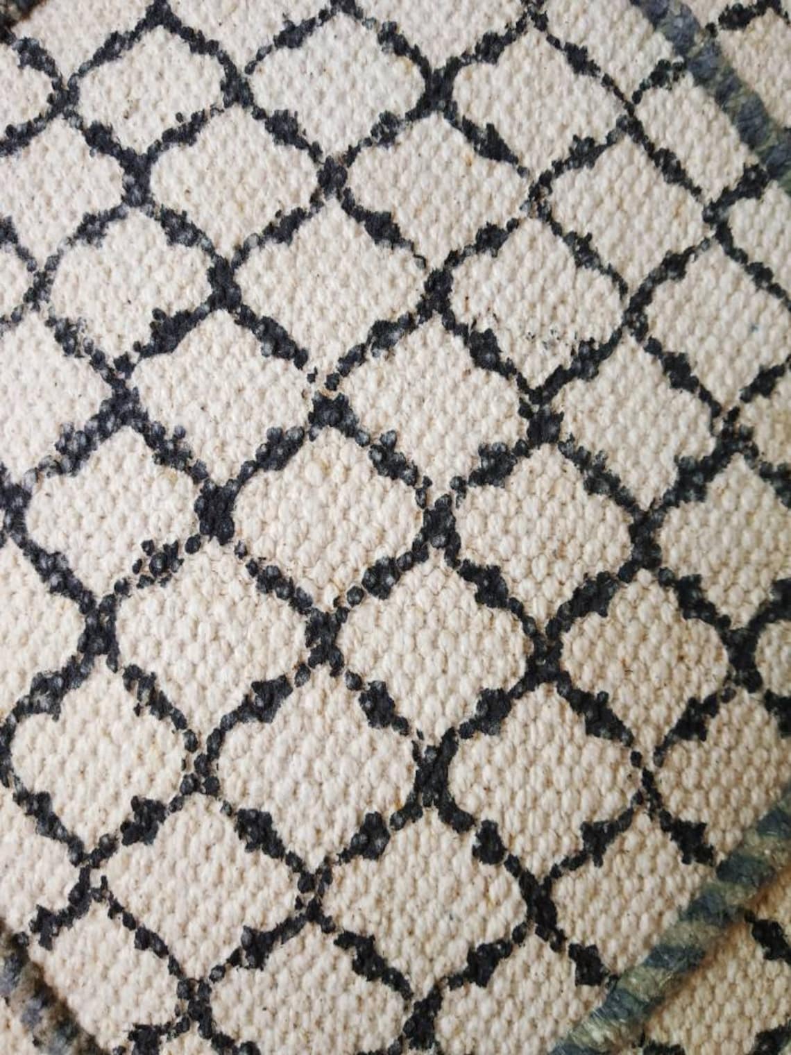 Black and Offwhite Throw Pillow tufted Pillow Covers Etsy