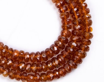 Orange Kyanite Faceted Rondelle Beads, Kyanite 4mm To 6mm Beads, Strand Length 16 Inch, Jewelry Making beads, SKU 2829