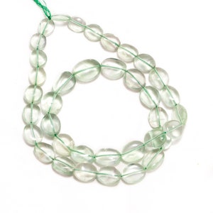 Grüne Fluorit Glatte Nuggets Edelsteinperlen, 9,5x11 bis 13x16mm, einzigartige Fluorit Trommelperlen, (SKU2035)