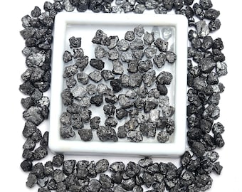 Black Diamond Organic Rough Loose Gemstone, 2.5 To 8 mm, Black Diamond Rough, Diamond Rough, Diamond Jewelry Making Gemstone, SKU 317