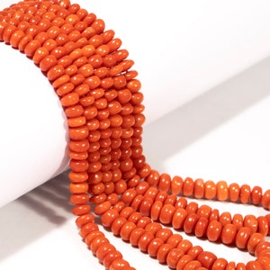 Coral Plain Round Beads