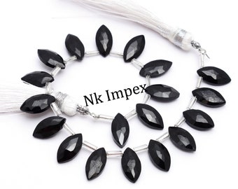 DIY Jewelry Making 6x12mm Faceted Black Onyx Beads Beading Accessories Black Onyx Marquise Strand DIY Jewelry Making 6x12mm Faceted Black Onyx Beads Beading Accessories Black Onyx Marquise Strand