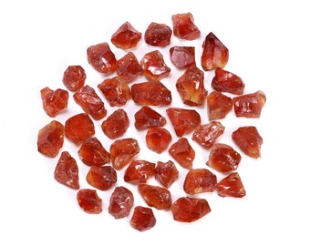 AAAA Quality Madeira Citrine Raw Gemstone, 6x7 - 7x10 mm, Raw Stone, 100 Cts, SKU1668
