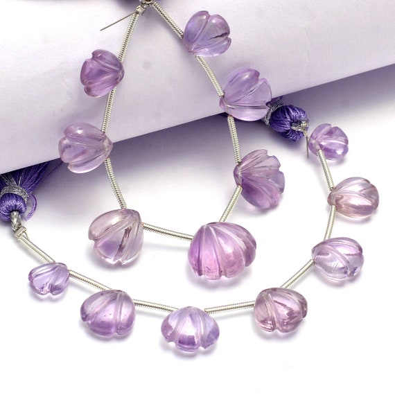 Pink Amethyst Smooth Carving Heart Shape Beads, Amethyst Heart Caring, Amethyst Handmade Jewelry Making Carving Gemstone Beads, SKU1059