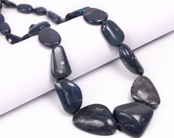 Natural Australian Opal Gemstone, Tumble Beads Gemstone, 10X16MM To 25X39MM, Wholesale Gemstone, Tumble Beads, 18 Inch Full Strand, SKU2670