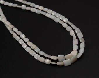 Natural Australian opal gemstone, Flat square shape, Wholesale gemstone, Jewelry gemstone, Length 16" Stone Size 4X5MM To 7x9MM SKU2656