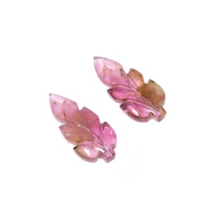 Flower Carving Pair Gemstone