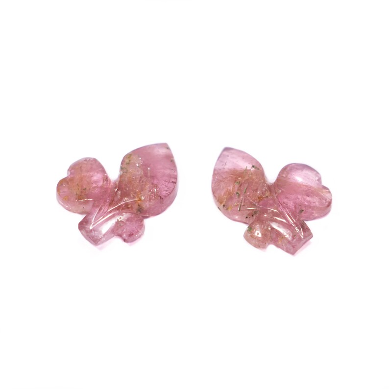 Natural Tourmaline Flower Carving