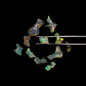 Ethiopian Opal Smooth Unshaped Free Forms, 4.5x10 mm To 8x18 mm, Opal Organic Free Forms, Unshaped Opal Free Forms, 25 Piece SKU2350