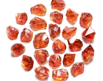 Natural Madeira Citrine Rough Loose Gemstone, 8x9 To 9x12 mm, Raw Citrine Cabochons, (SKU1778)