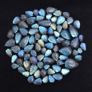 High-Quality Labradorite Leaf for Jewellery