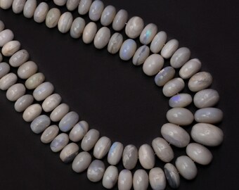 Australian opal gemstone beads, Smooth Rondelle beads gemstone, Wholesale gemstone supplier, 7.5MM To 13MM Strand length 16 inch SKU2673