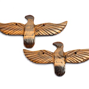 Tiger Eye Eagle Pendant Gemstone Carving, 100 % Natural, Loose Eagle Carving Handmade Carved Eagle Pendant, Christmas Gift For Him (SKU395)