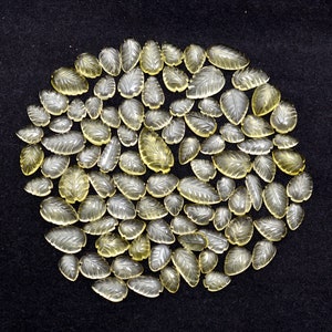 Healing Quartz Carved Leaf Stone For Jewelry