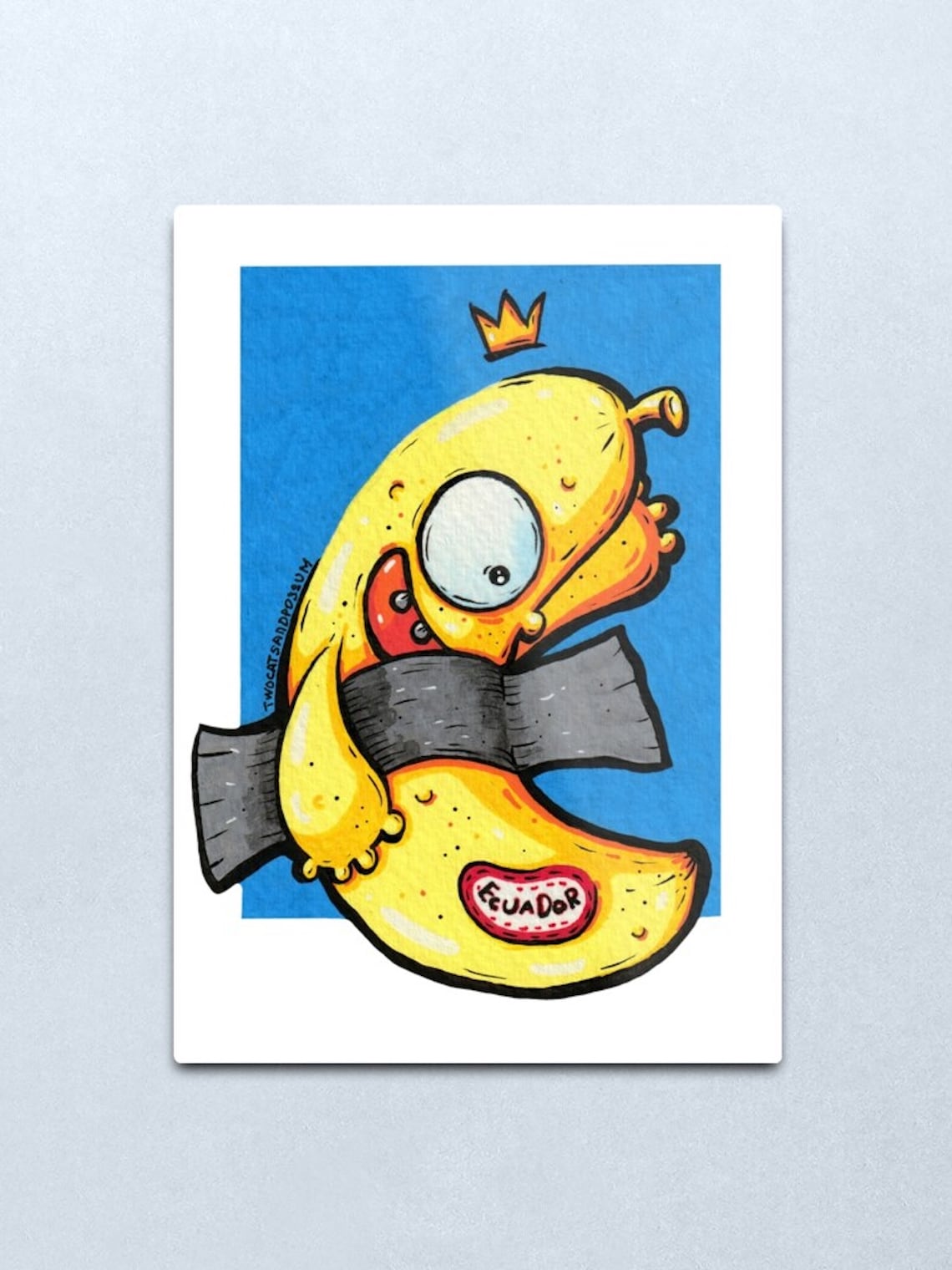 Duct Tape Banana Whimsical Art Print Art Basel Banana Etsy Norway
