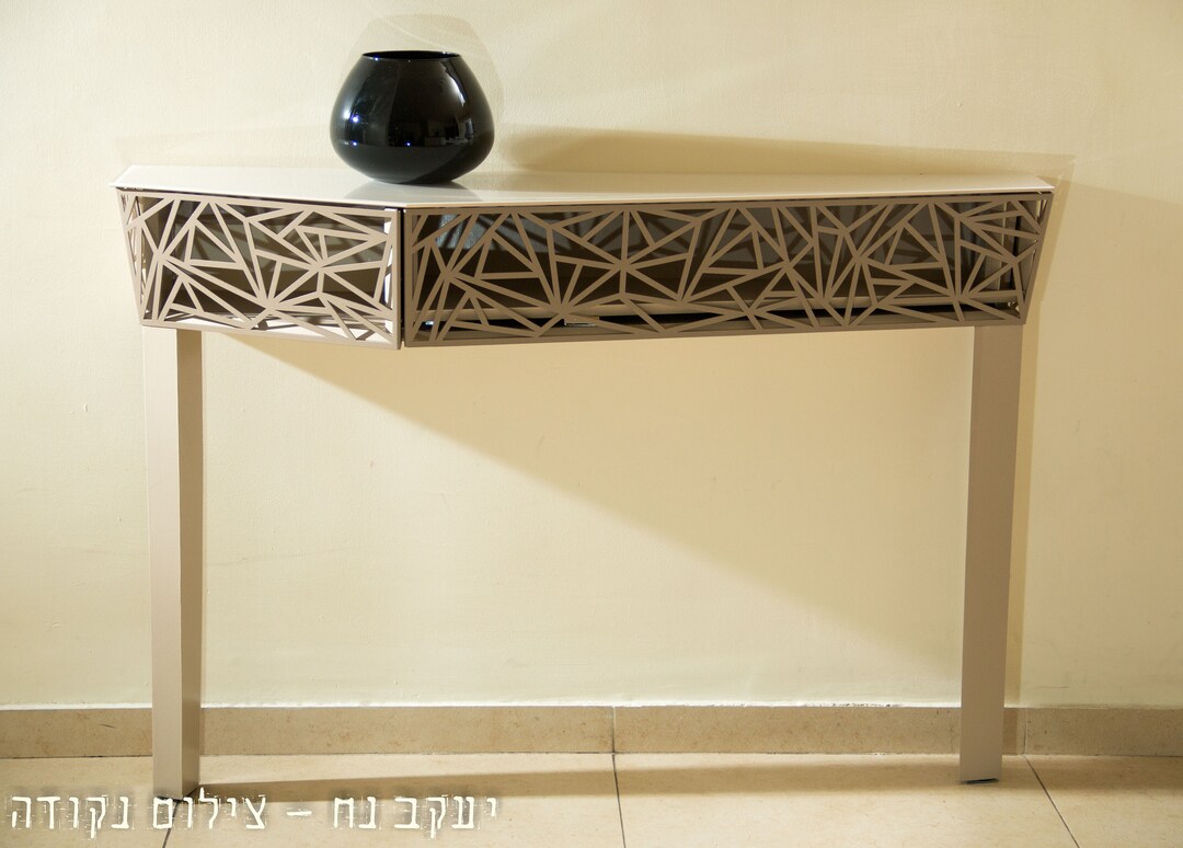 Console Table- Triangle Console With Drawer. Chay Chen. - Etsy