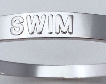 Swim Silver Bangle
