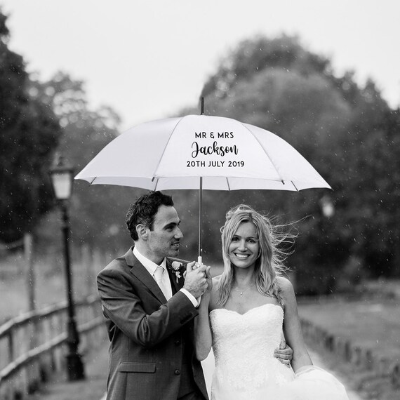 Parapluie de mariage personnalisé Parapluie Mr & Mrs - Etsy France