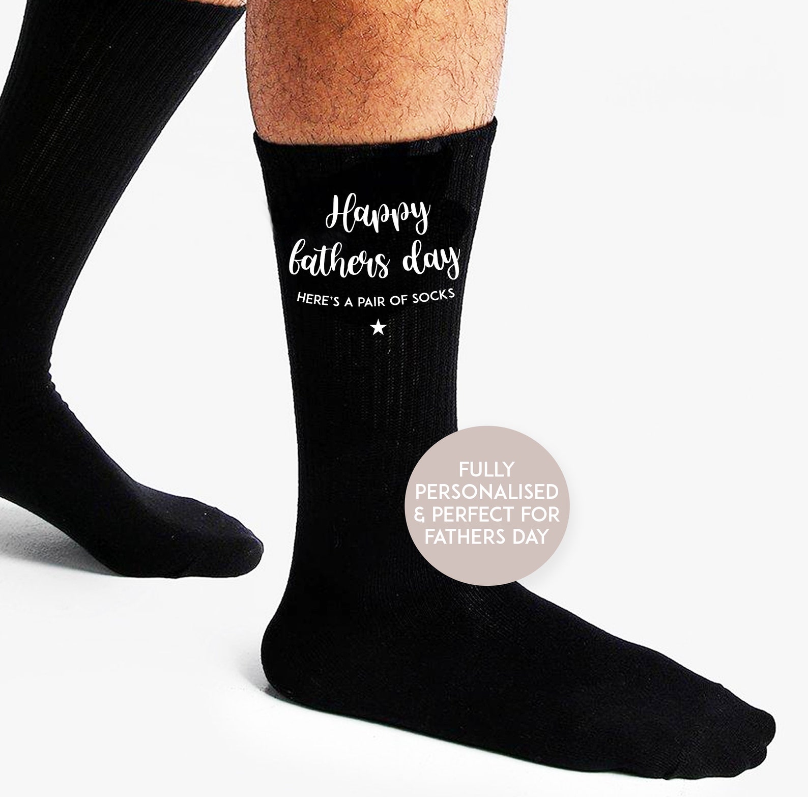 Personalised Fathers Day Socks Dad Socks Fathers Day Gift Etsy