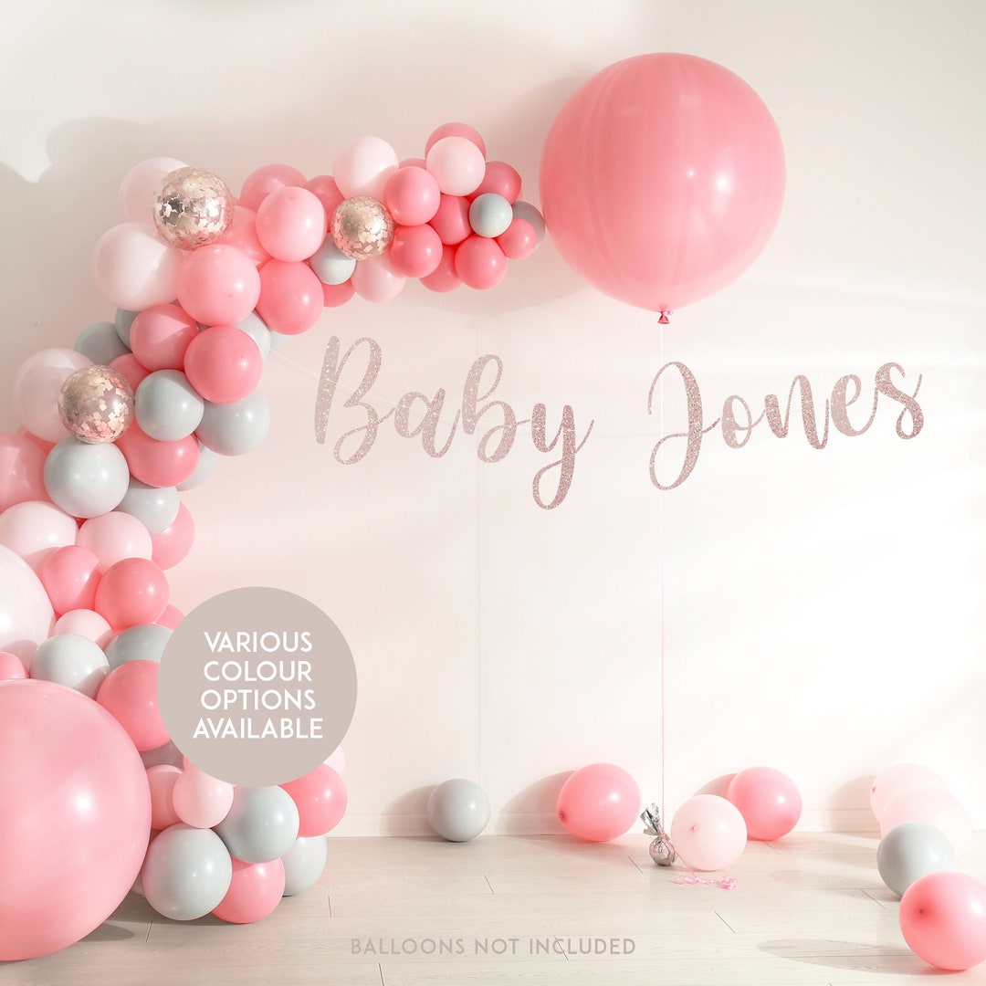 Baby Shower Banner Personalised Baby Shower Banner Etsy