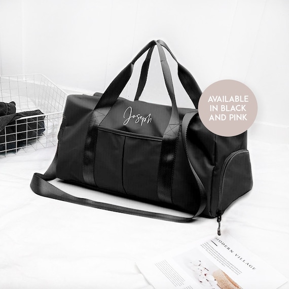 Carry-On Bag Overnight Bag Personalised Gym Bag Bags & Purses Luggage & Travel Duffel Bags Travel Bag Hospital Bag Personalised Holdall Bag Personalised Duffel Bag 