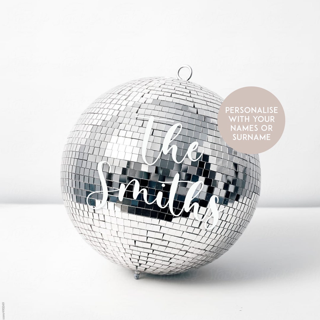 Personalised Disco Ball Personalised Mirror Ball Wedding Mirror Ball