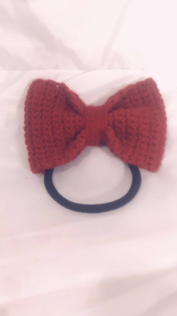 Bow Hair Tie Natural Hair Tiehair Bow Etsy