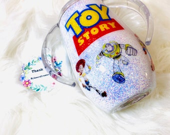 Toy Story & Friends Custom Sippy Stainless Steel Cup//Kids Cup//Kids Gifts// Sippy Cup//Woddy/Buzz