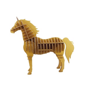 Kit de figuras de animales: Caballo del zoológico de cartón