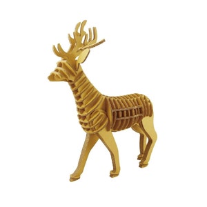 Kit plug-in de figura animal: ciervos del zoológico de cartón