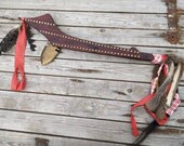 Gunstock warclub , Native American inspired, decorative Wild West wall hanging, movie prop