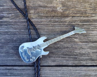 Rara bolotie per chitarra vintage, cravatta bolo, sterlina sudoccidentale, navajo