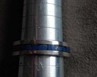Band ring, chip inlay , southwest style, new old stock from the 1990s