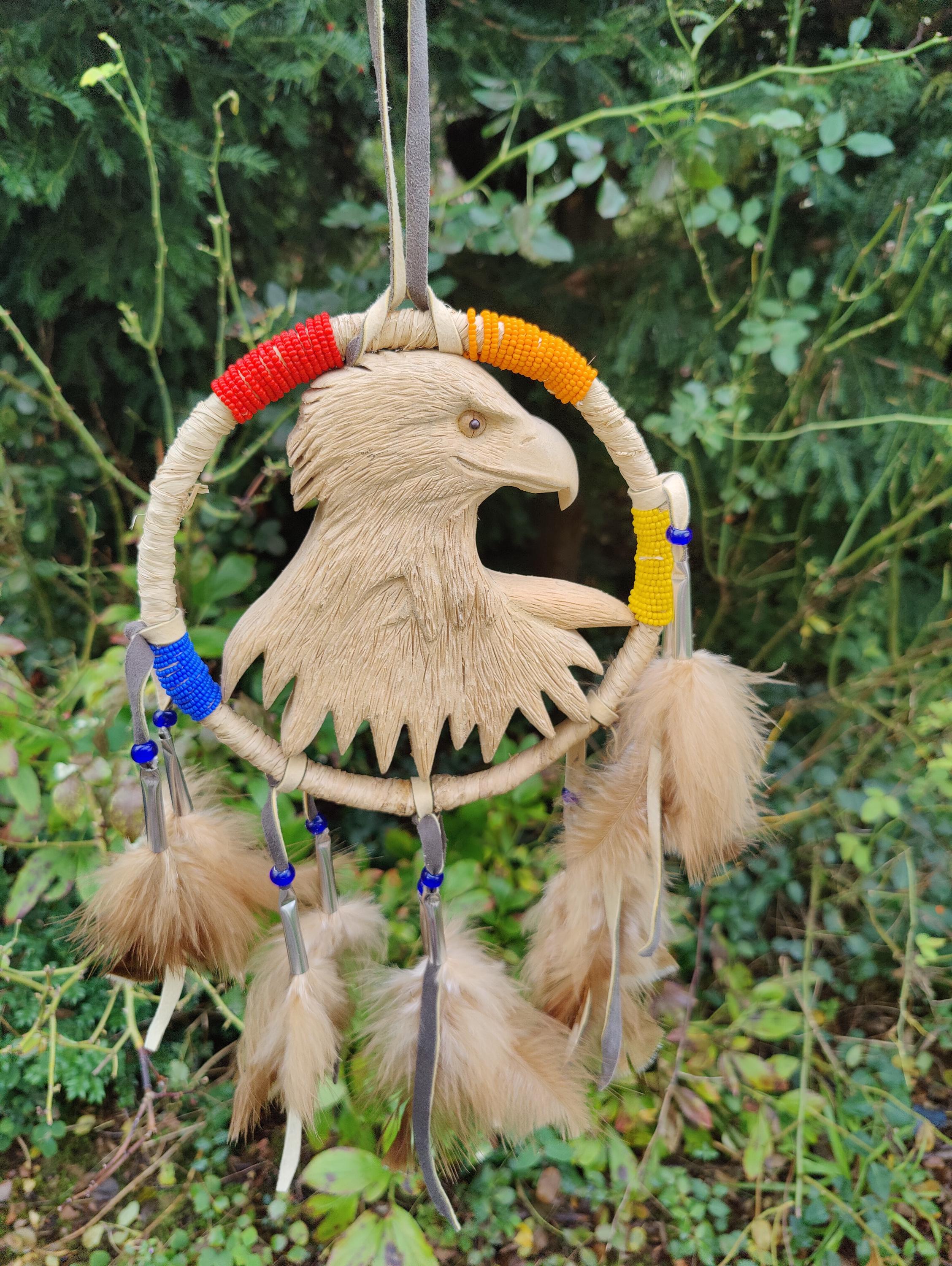 ヴィンテージの彫刻が施された鷲の壁掛けハンガー、ワイルドウェスト風