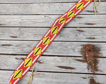 Vintage beaded belt,Native American style, bohemian look beaded belt, 60s, 70s