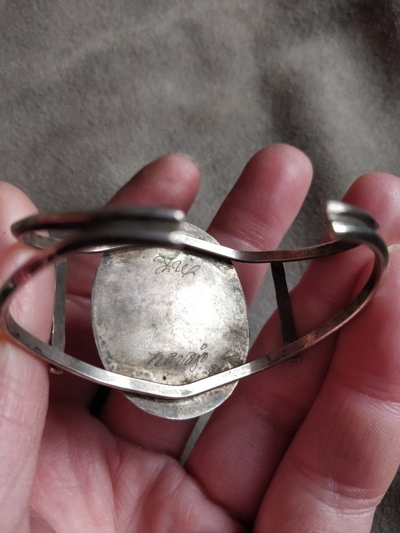 Navajo bracelet, gaan dancer inlay, apache ga an … - image 4
