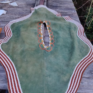 Cape 19e-eeuwse kralen in apache-stijl, re-enactment, met patina, Indiaans geïnspireerd