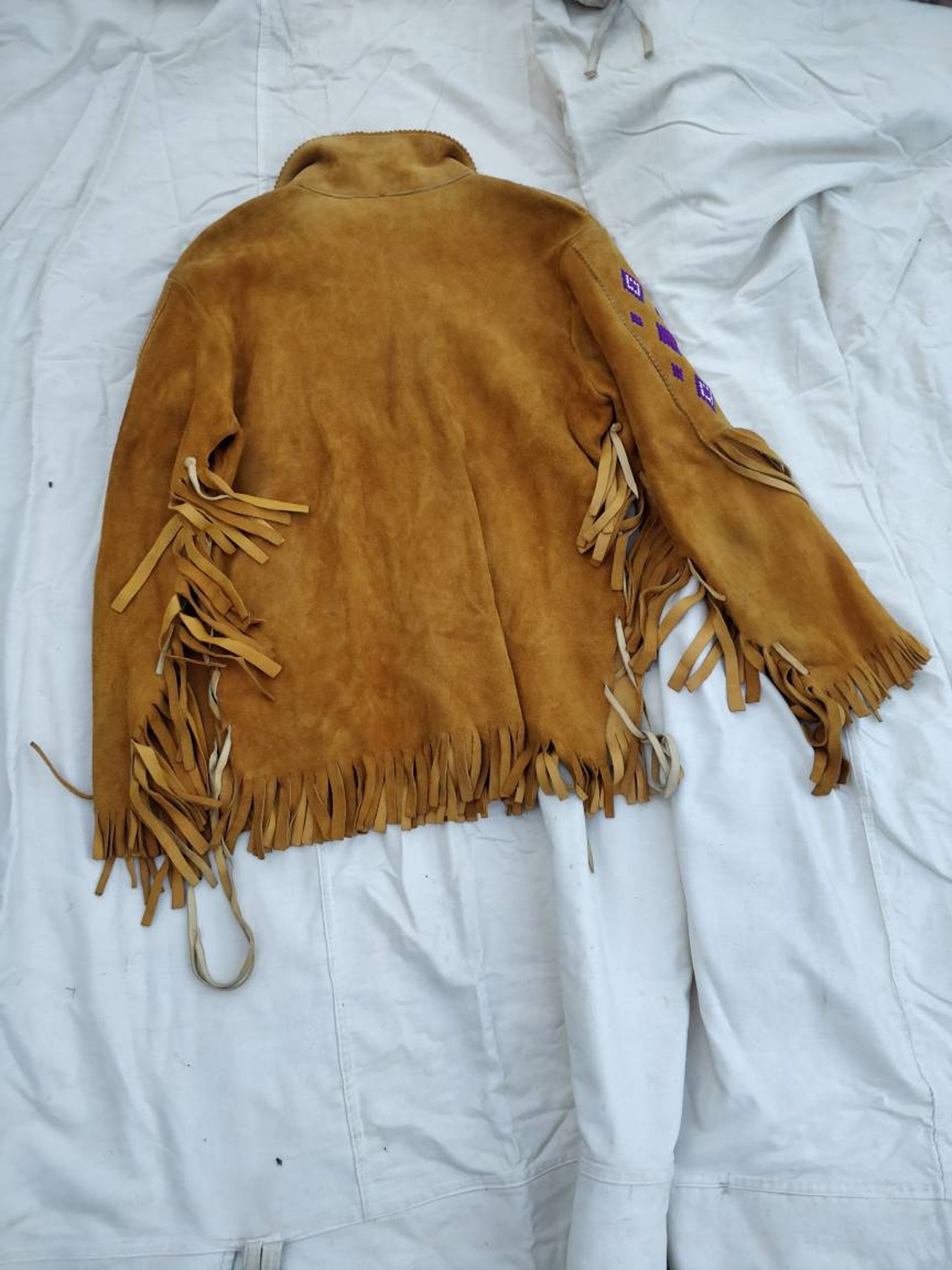 First Nation Made Leather Shirt Canadaband Stoney Nakota - Etsy