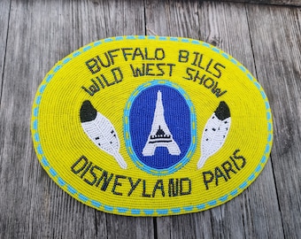 Perline Disneyland Paris, spettacolo del selvaggio west di Buffalo Bills, realizzato dai nativi canadesi, stoney, piedi neri