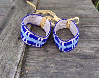 beaded upper armbands,  native American inspired, lazy stitch ,10/0 glass beads