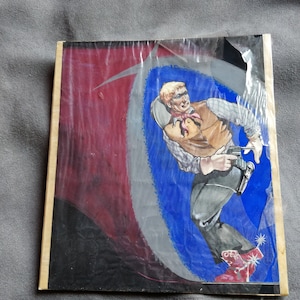 Pintura de vaqueros de los años 50, diseño, portada de libro, publicidad de carteles de cine, comercial del Salvaje Oeste, pintado a mano