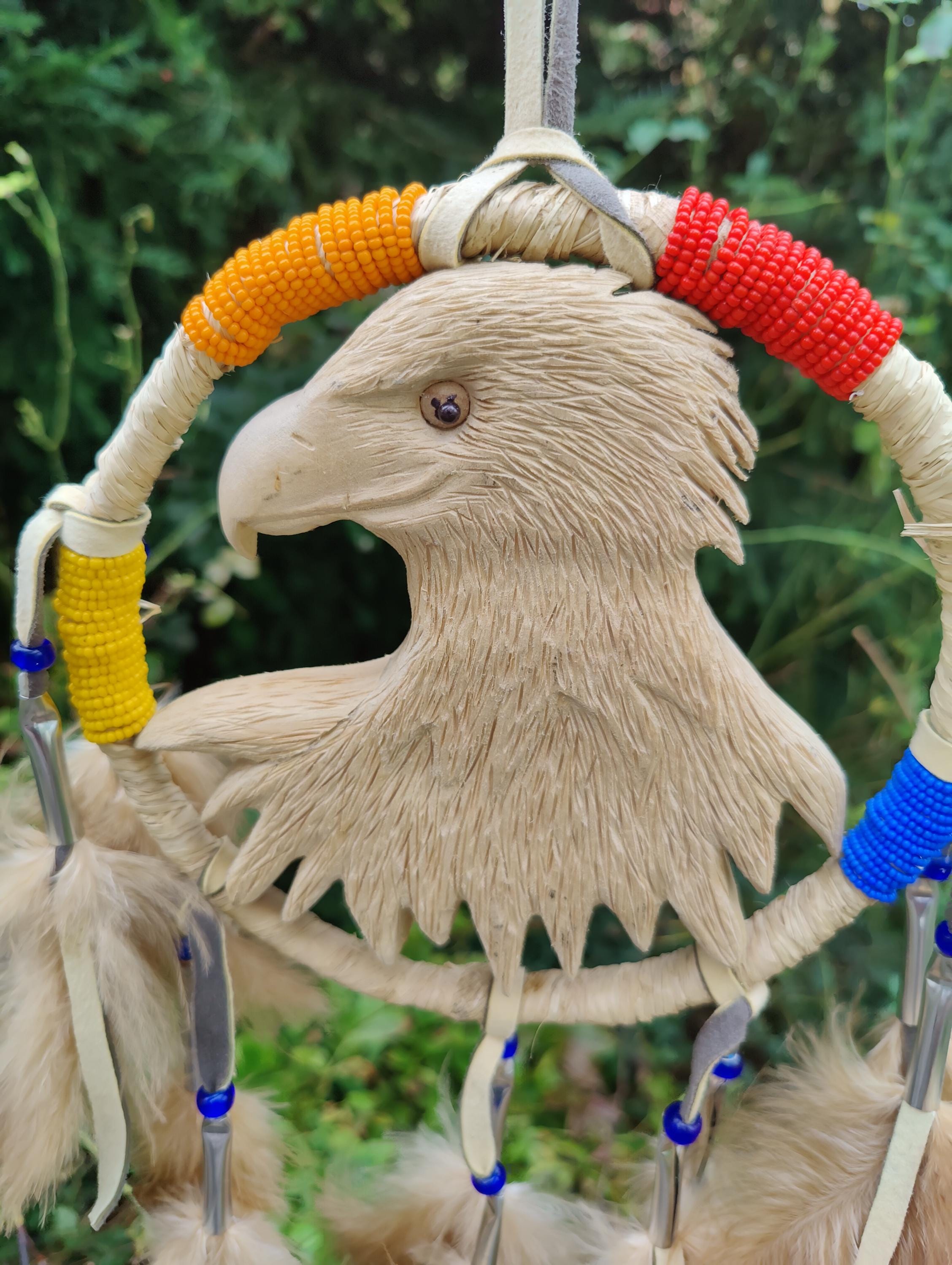 ヴィンテージの彫刻が施された鷲の壁掛けハンガー、ワイルドウェスト風