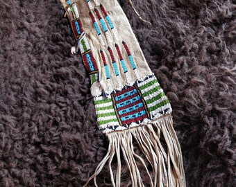 Old Cheyenne Style Pipe bag, native American , from an english collector