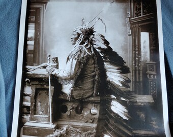 Lakol wokiksuye, Native American photographic exhibition poster, 1990s