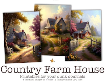 Afdrukbare boerderij Ephemera voor Junk Journals, Boerderij Afdrukbare Ephemera Pack, Junk Journal Kit, Platteland Ephemera, Vintage Farm