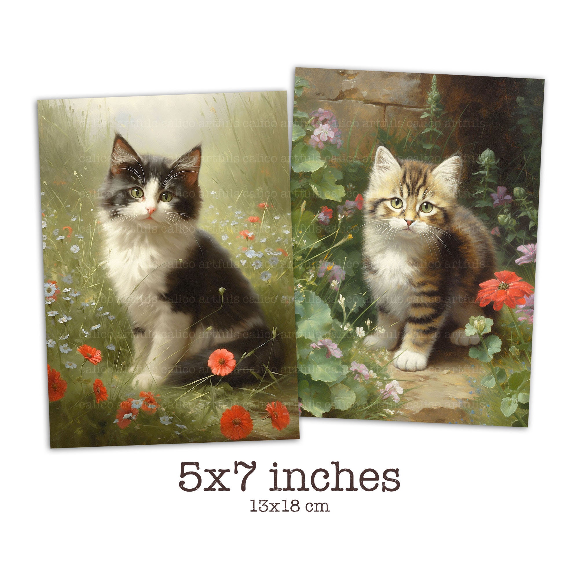 Cat Ephemera for Junk Journals, Kitten Junk Journal Ephemera Pack ...