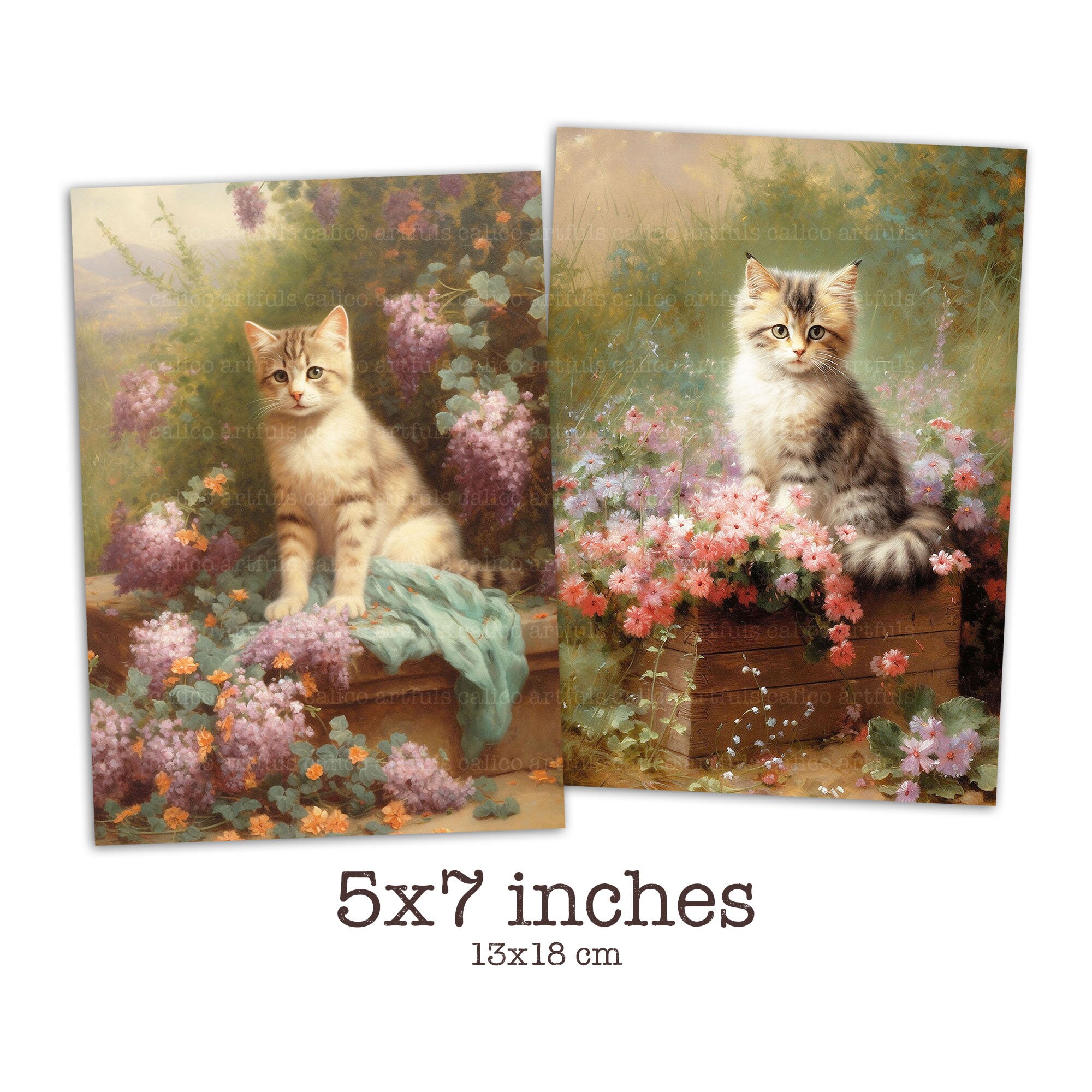 Cat Ephemera for Junk Journals, Kitten Junk Journal Ephemera Pack ...