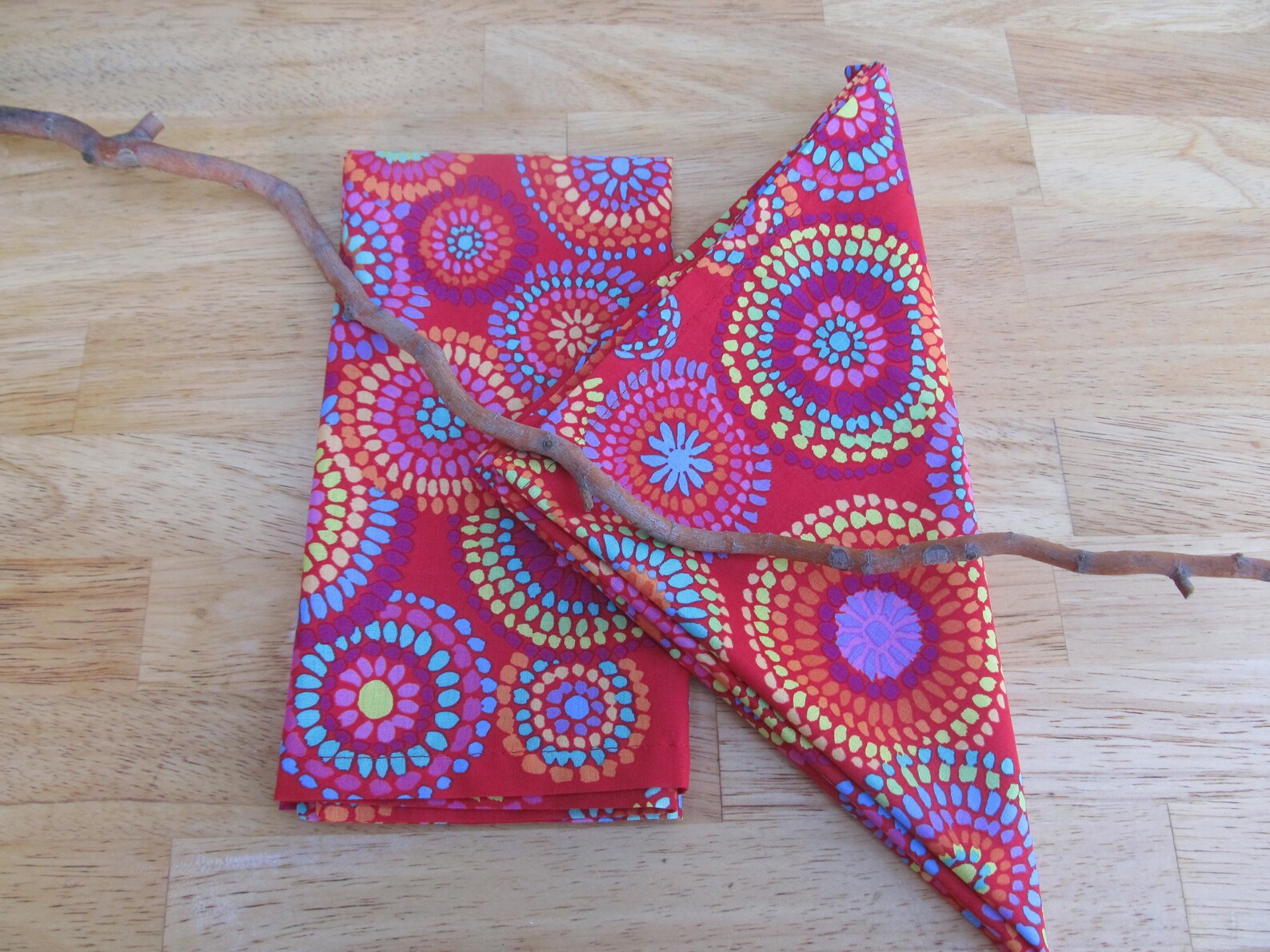 Abstract multi-color cloth napkins modern cloth napkins sets | Etsy