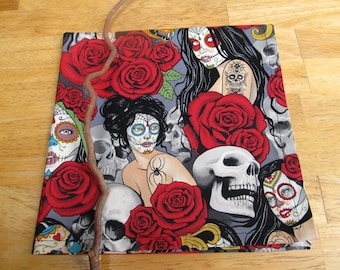 Halloween Cloth Napkins: Black Cats, Moon, Stars - Cotton Set